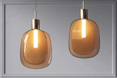 现代吊灯3D模型下载